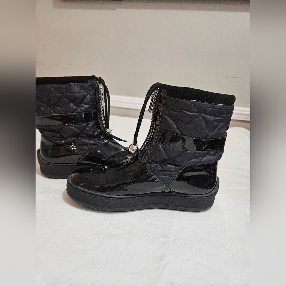 Aquaatalla Black Patent Leather Boots